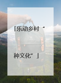 乐动乡村“种文化”